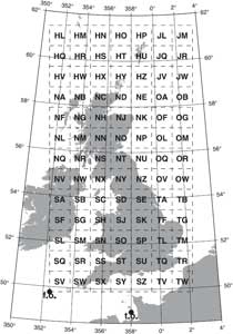 National Grid Reference Map Convert Between Latitude/Longitude & Os National Grid Reference Points